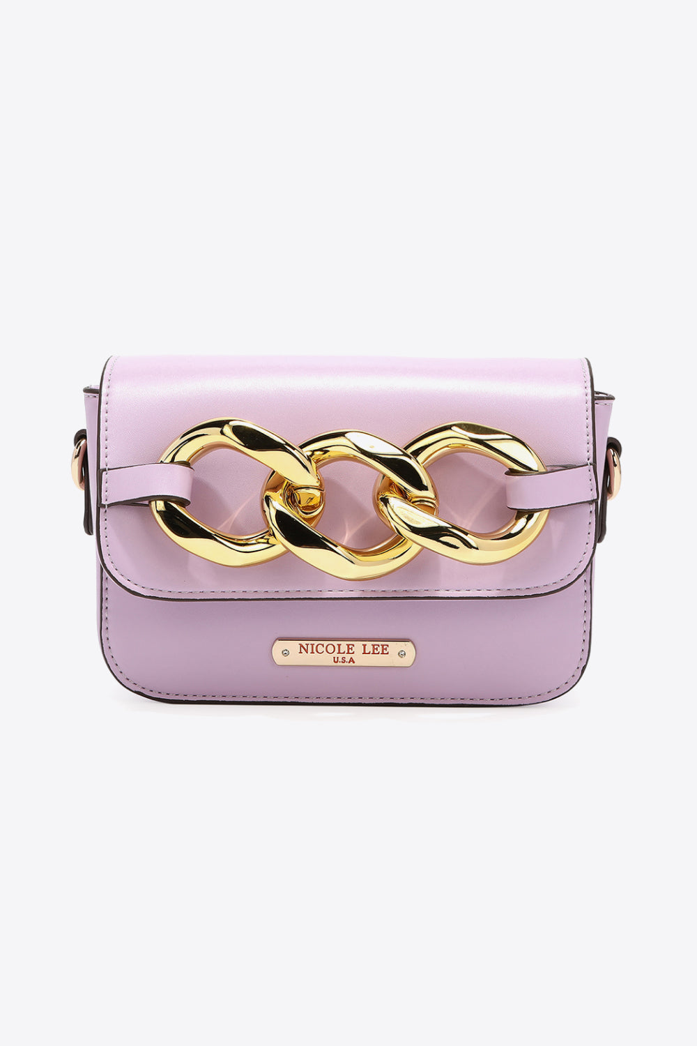 Nicole Lee USA Lexi Chain Detail Crossbody Bag Trendsi