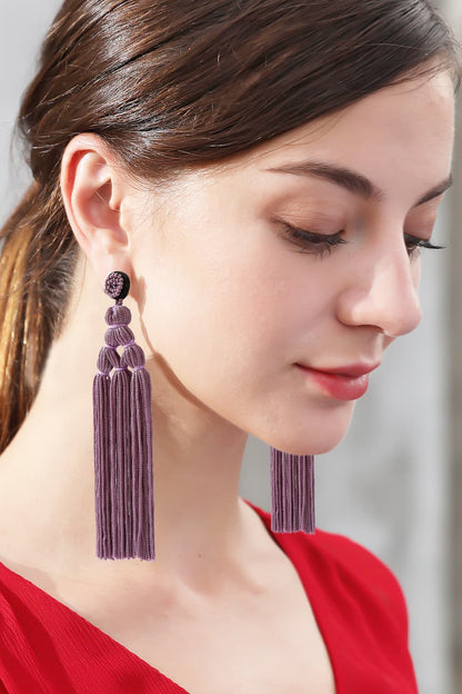 Beaded Tassel Earrings Trendsi