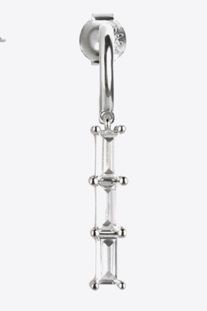 Inlaid Zircon 925 Sterling Silver Earrings Trendsi