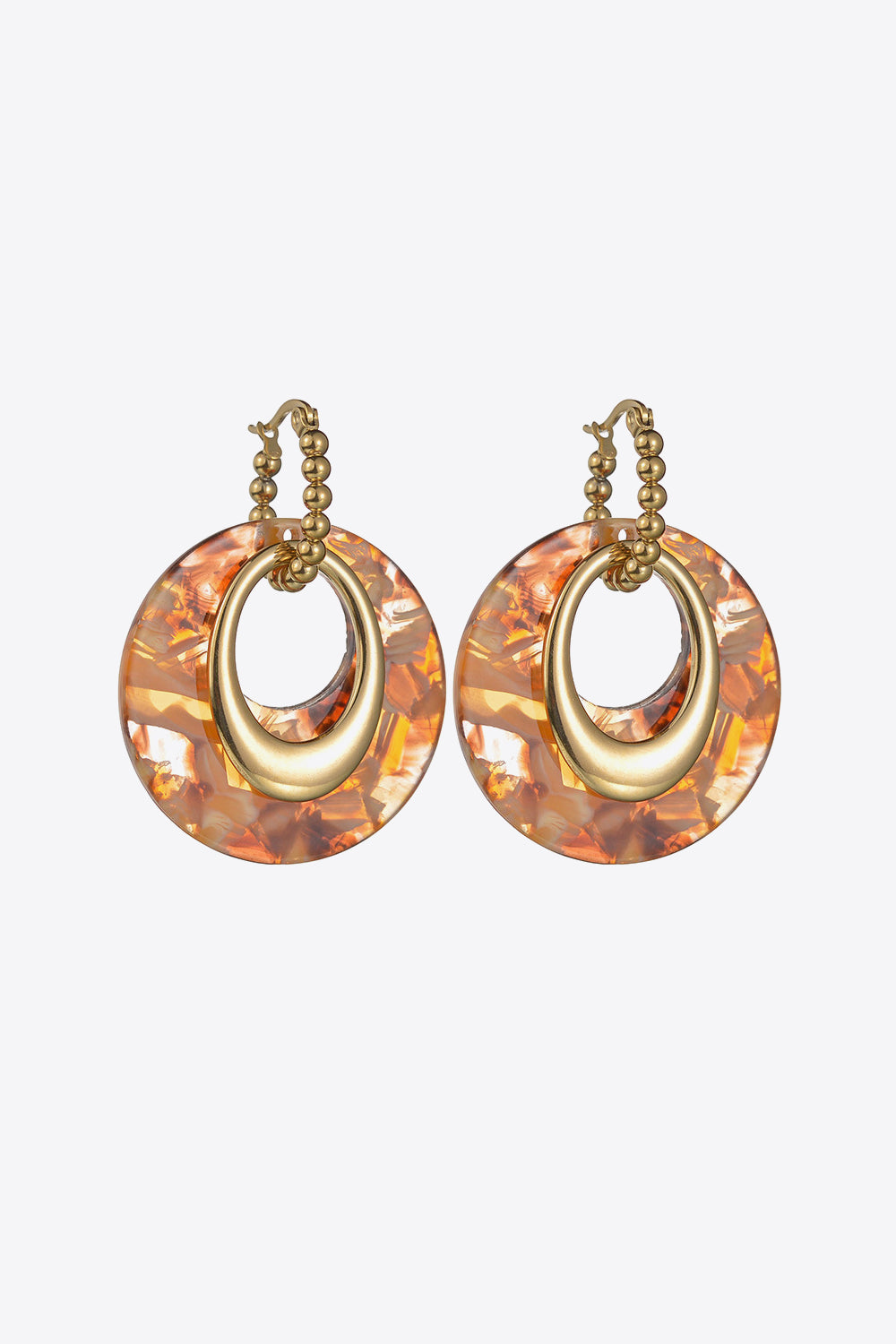 Geometric Stainless Steel Earrings Trendsi