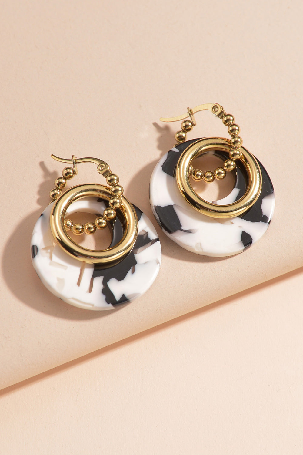 Geometric Stainless Steel Earrings Trendsi