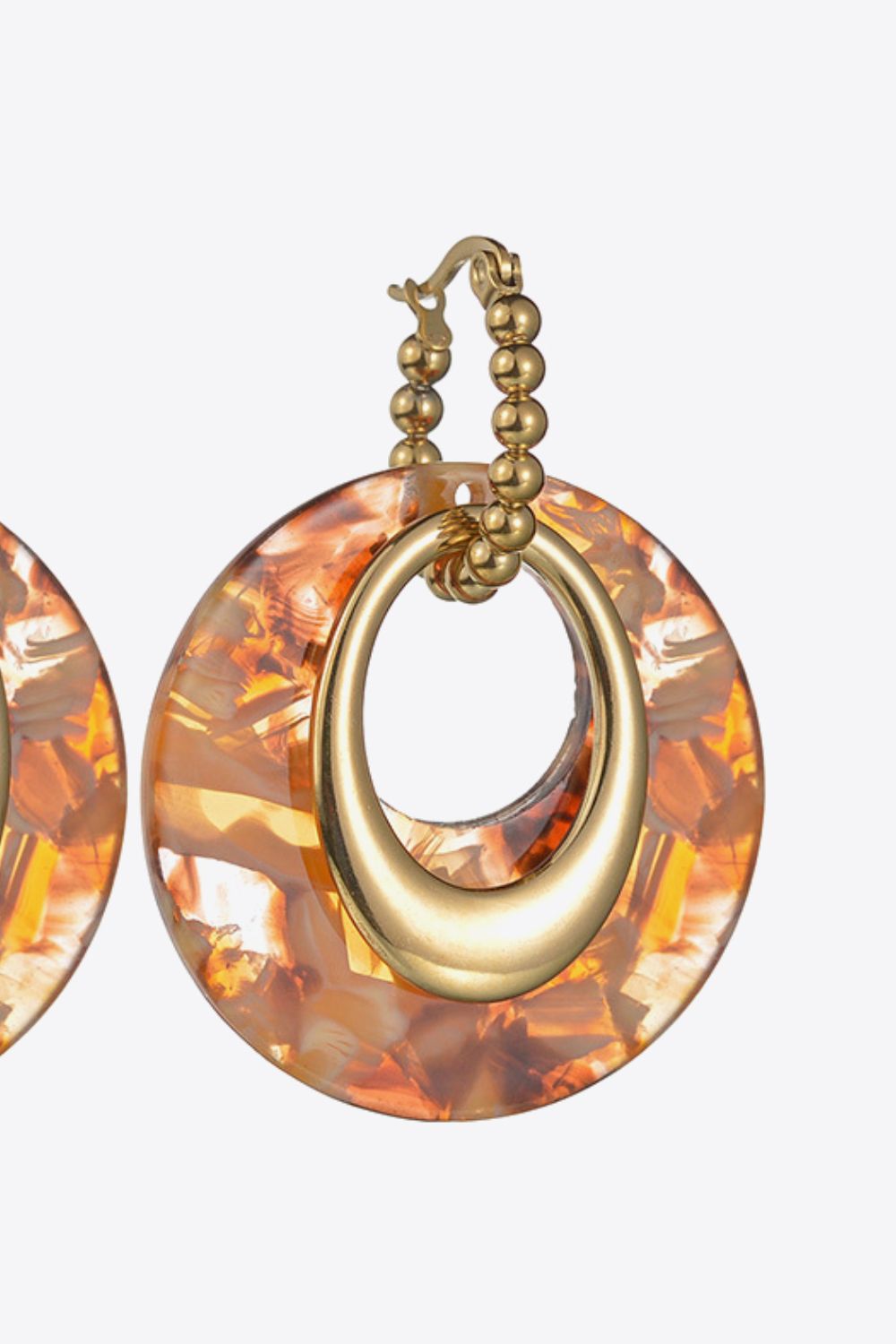 Geometric Stainless Steel Earrings Trendsi
