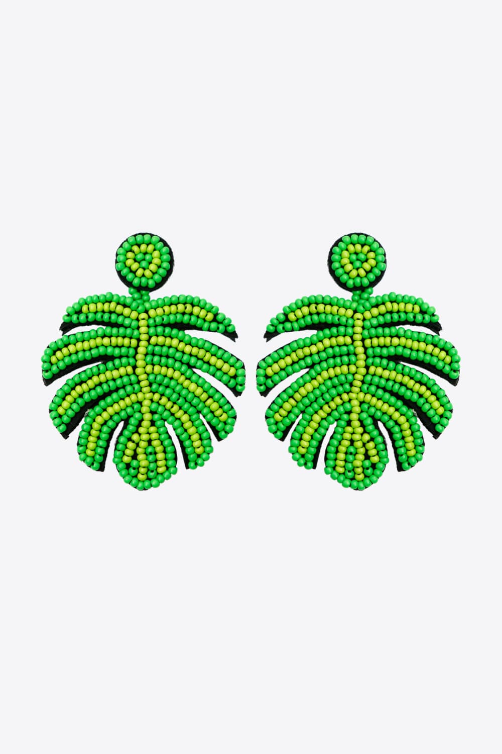 Beaded Banana Leaf Earrings Trendsi