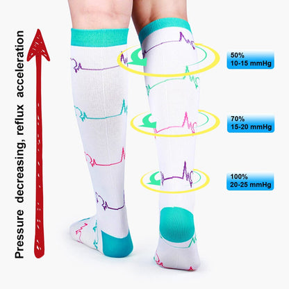 Styles Compression Socks Fit For Medical Edema Diabetes Varicose Veins Socks
