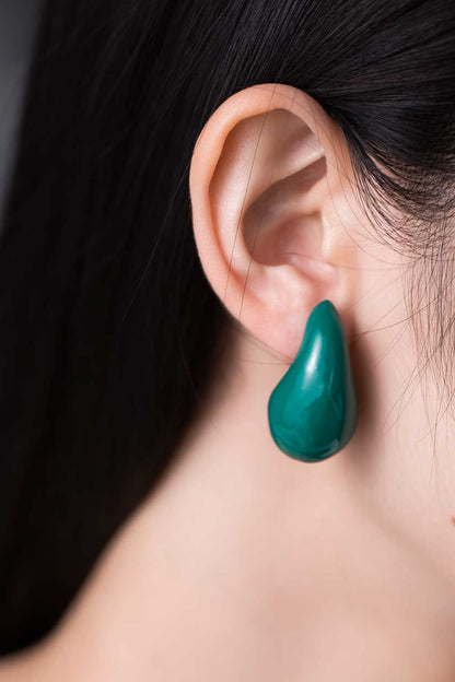 Big Size Water Drop Brass Earrings Trendsi