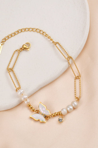 Butterfly Stainless Steel Bracelet Trendsi