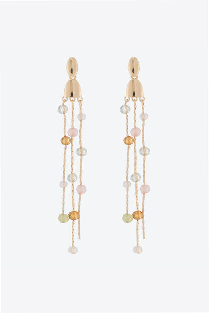 Beaded Long Chain Earrings Trendsi