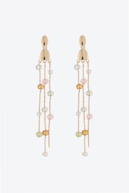 Beaded Long Chain Earrings Trendsi