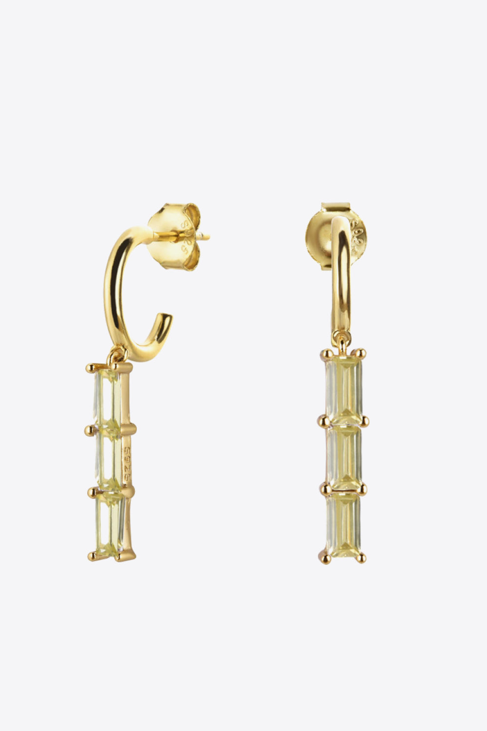 Inlaid Zircon 925 Sterling Silver Earrings Trendsi