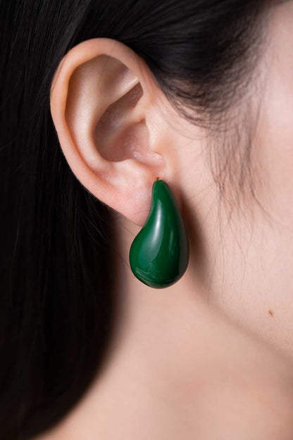 Big Size Water Drop Brass Earrings Trendsi