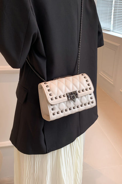 Studded PU Leather Crossbody Bag Trendsi