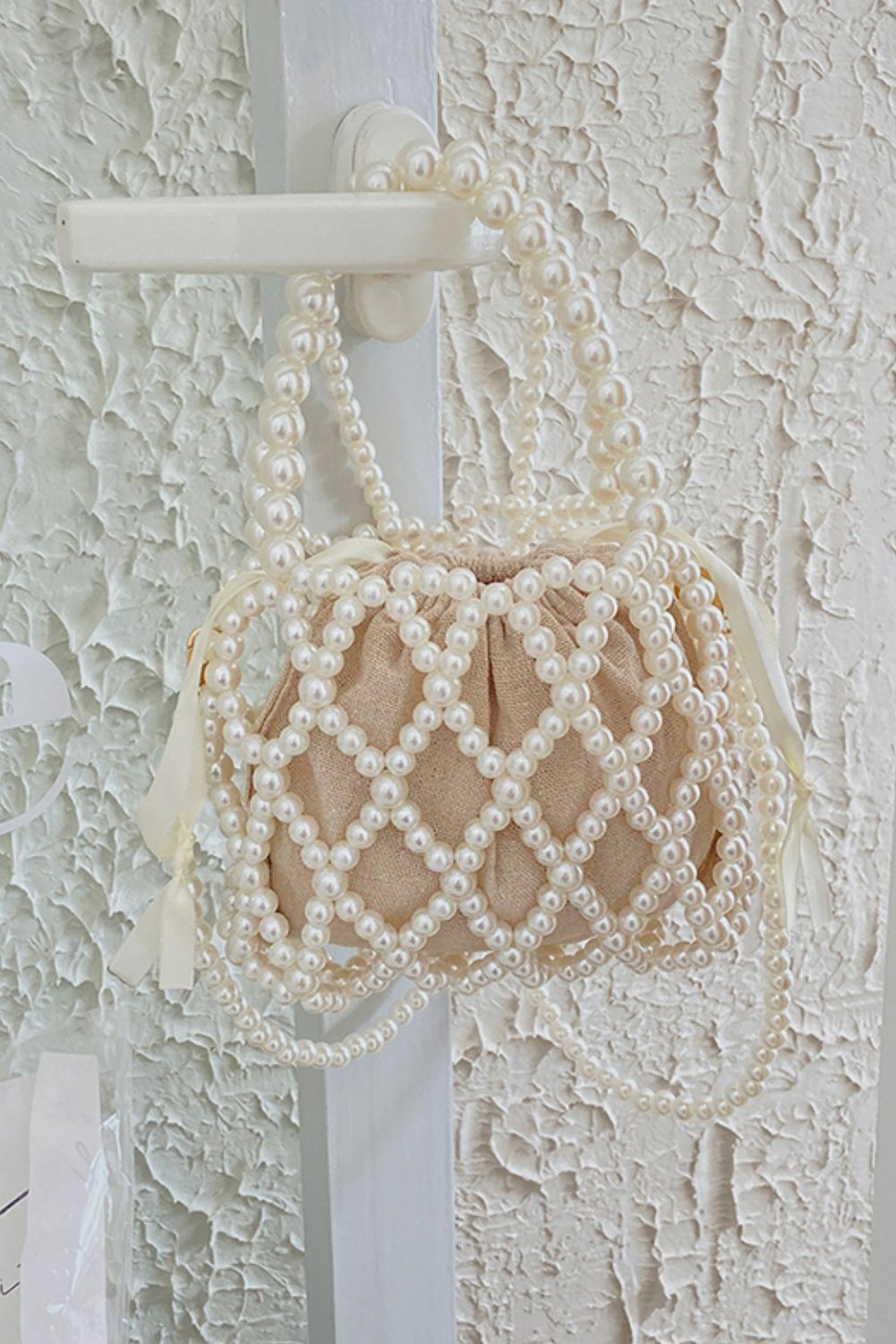 Pearl Polyester Crossbody Bag Trendsi