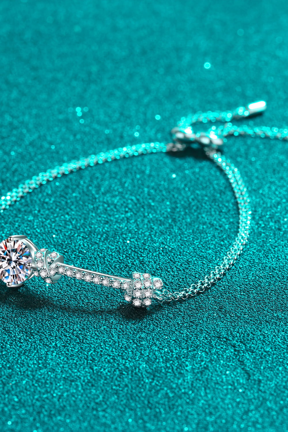 2 Carat Moissanite 925 Sterling Silver Bracelet Trendsi