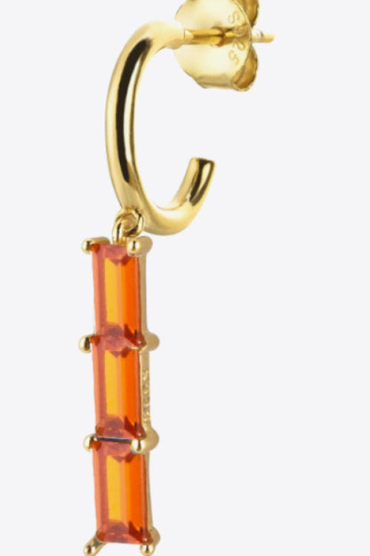 Inlaid Zircon 925 Sterling Silver Earrings Trendsi