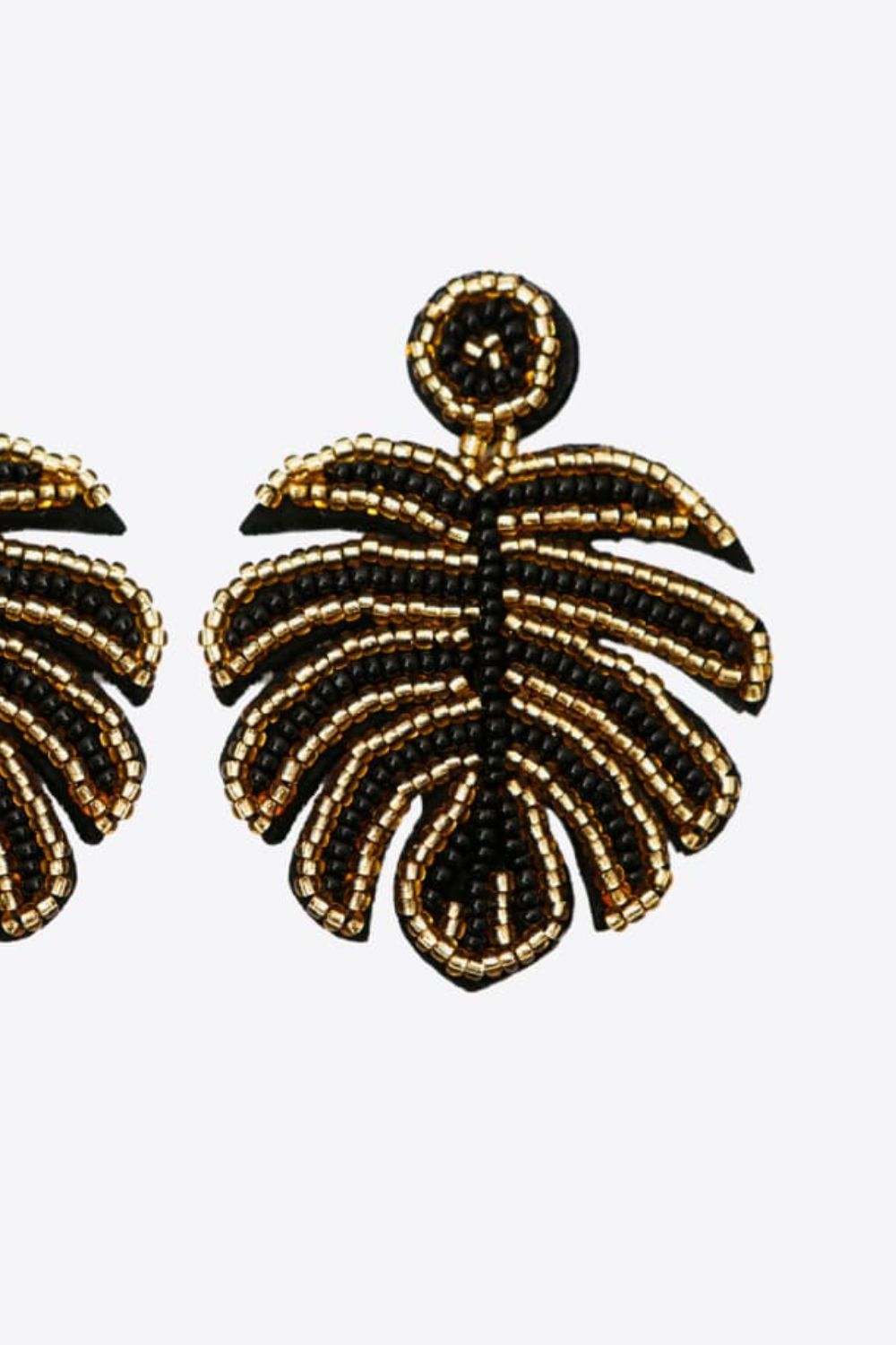 Beaded Banana Leaf Earrings Trendsi