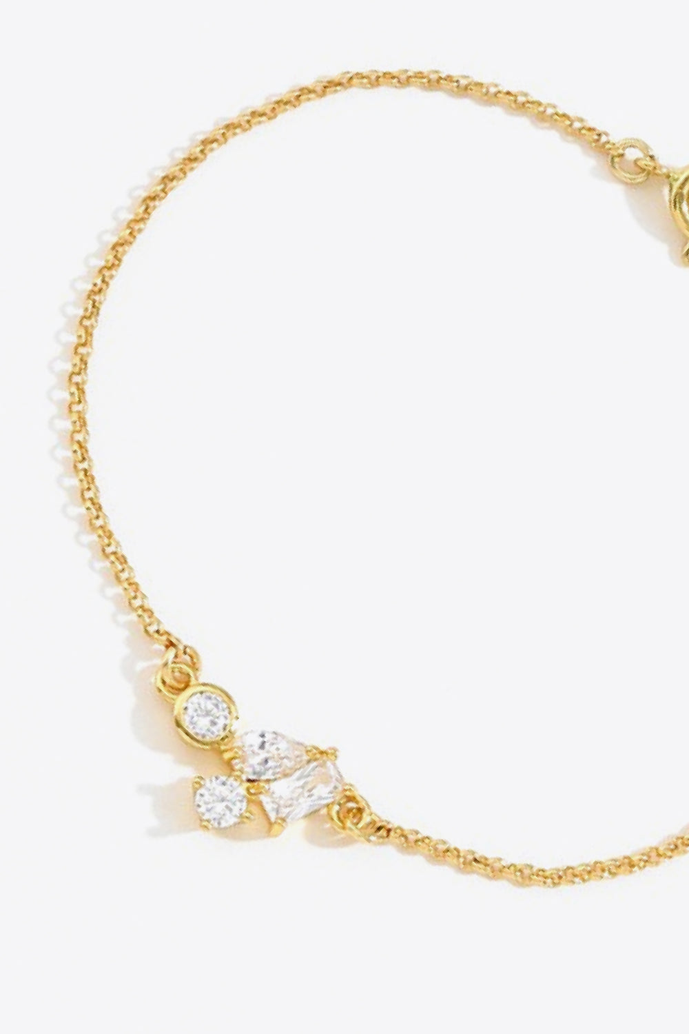 18K Gold Plated Zircon Bracelet Trendsi