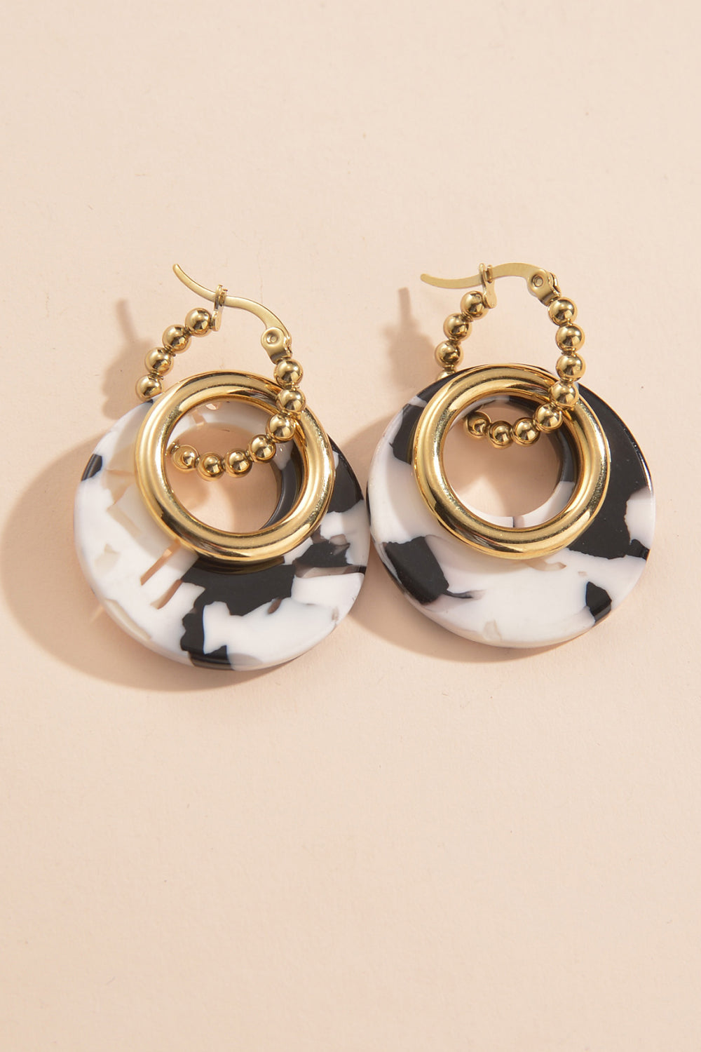 Geometric Stainless Steel Earrings Trendsi