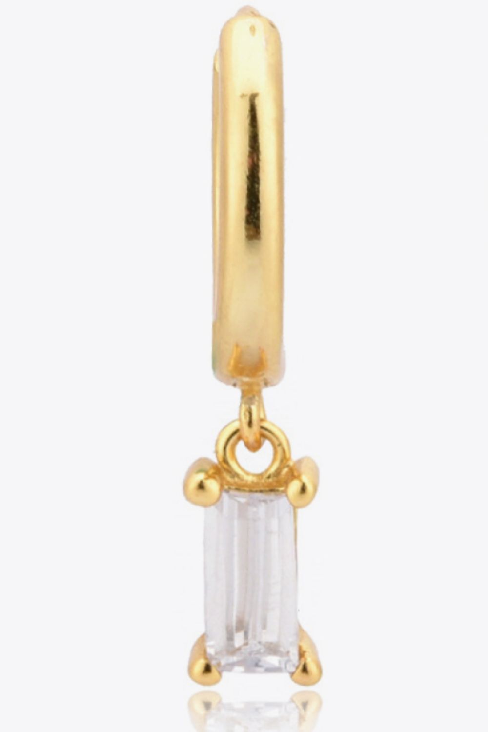 Zircon Huggie Drop Earrings Trendsi