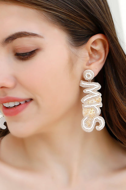 MRS Dangle Earrings Trendsi