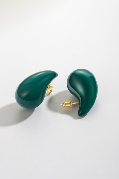 Big Size Water Drop Brass Earrings Trendsi