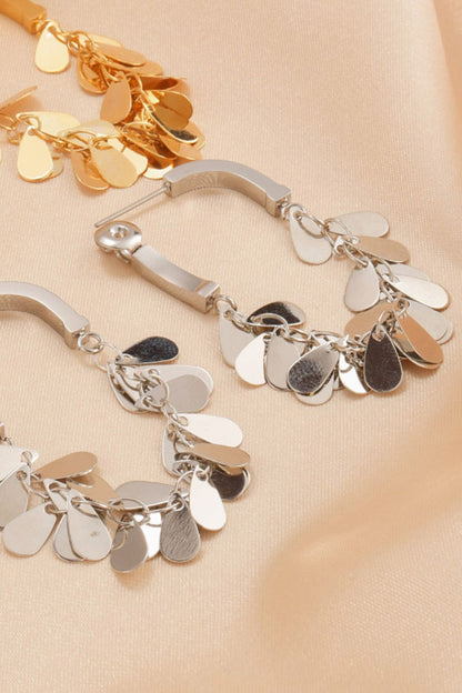 Sequin Stainless Steel Earrings Trendsi