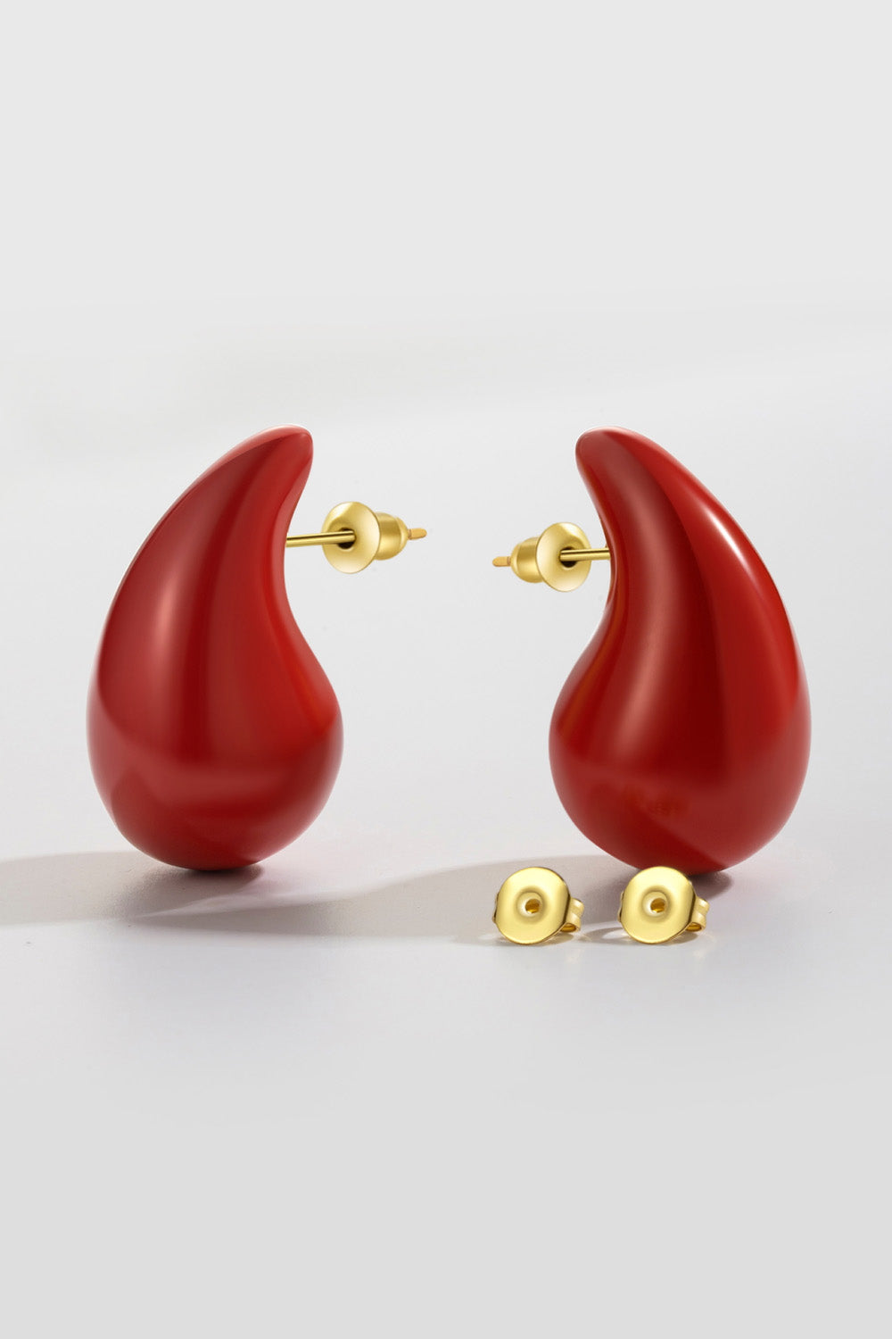 Big Size Water Drop Brass Earrings Trendsi