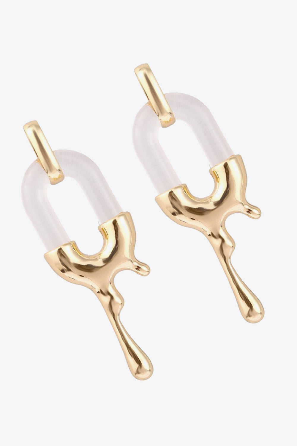 Contrast Zinc Alloy Earrings Trendsi