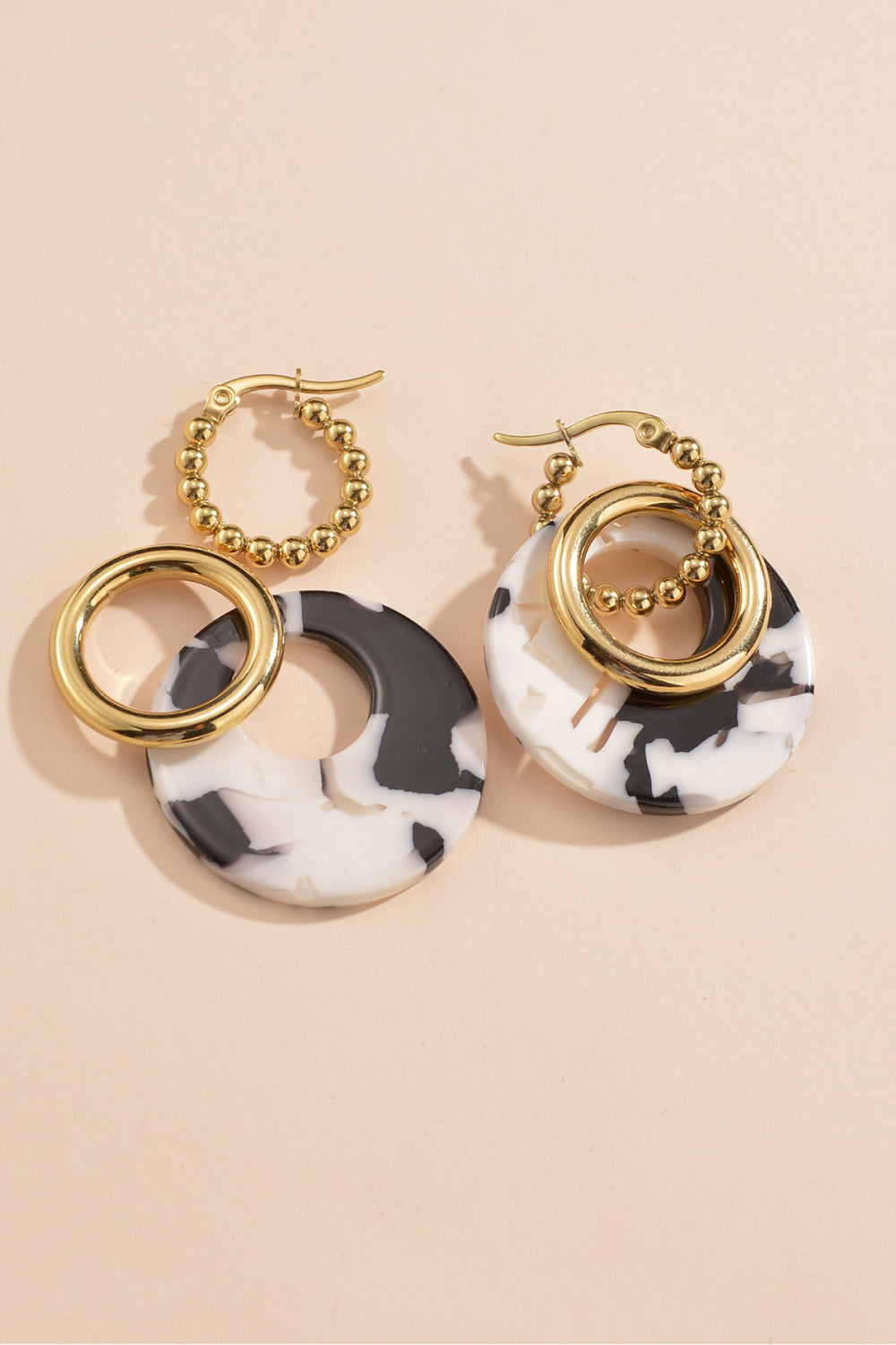 Geometric Stainless Steel Earrings Trendsi