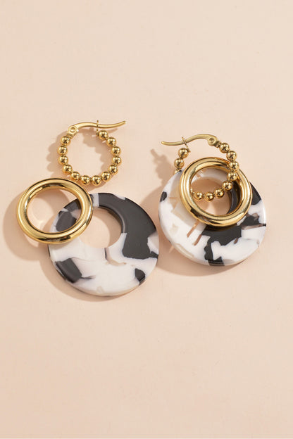 Geometric Stainless Steel Earrings Trendsi