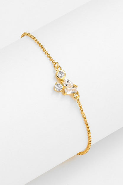 18K Gold Plated Zircon Bracelet Trendsi