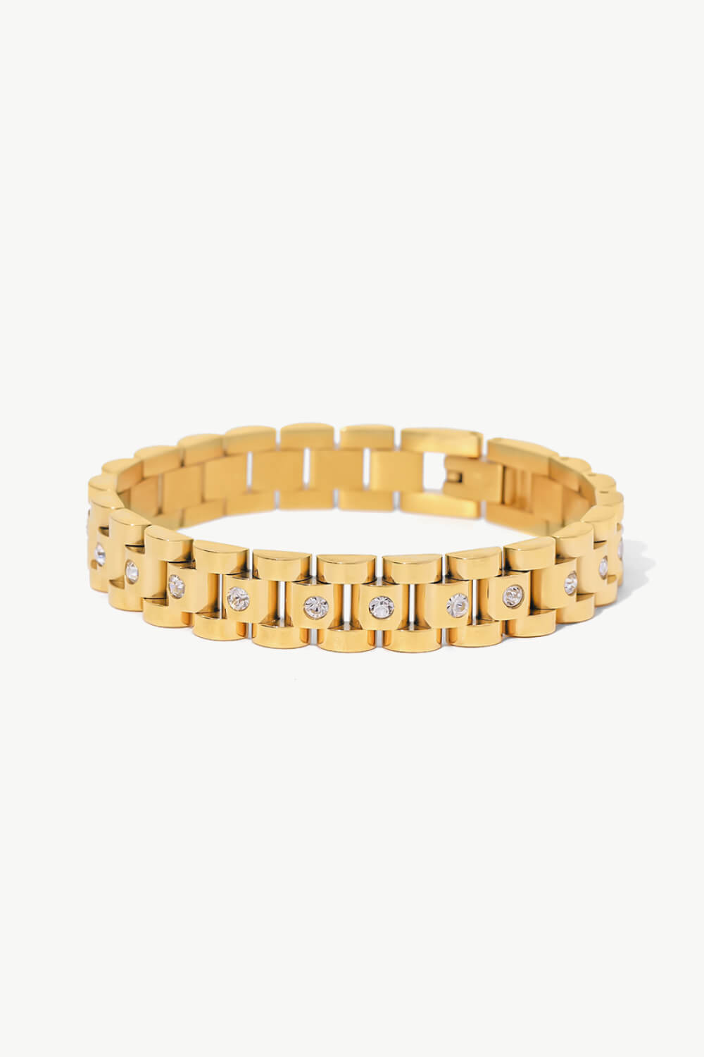 18K Gold-Plated Watch Band Bracelet Trendsi