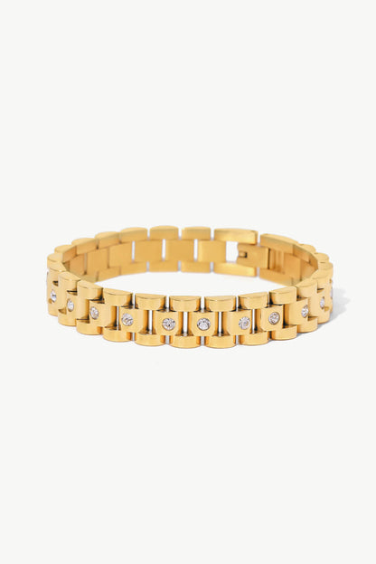18K Gold-Plated Watch Band Bracelet Trendsi