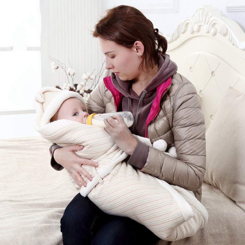 Newborn lambskin warm blanket