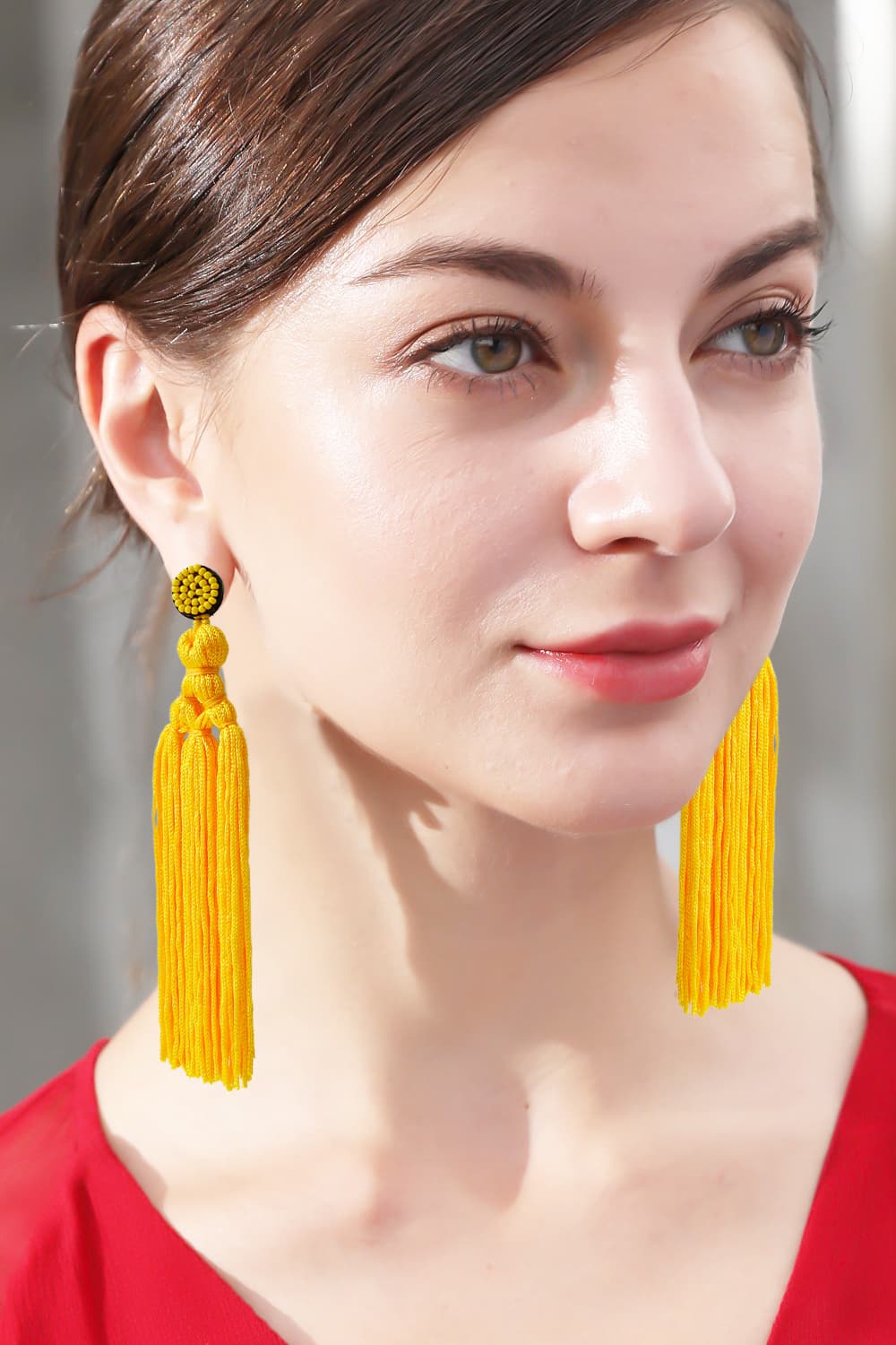 Beaded Tassel Earrings Trendsi