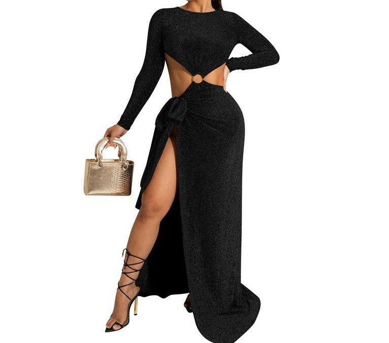 Flamed Maxi Dress