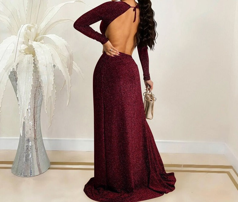 Flamed Maxi Dress