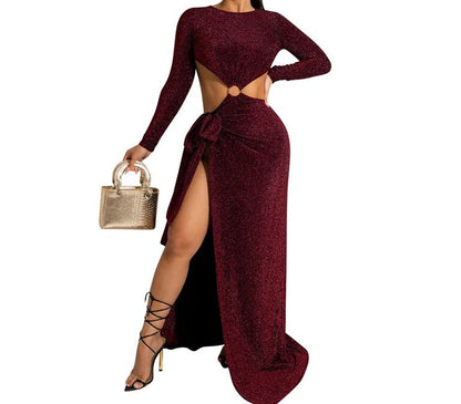 Flamed Maxi Dress