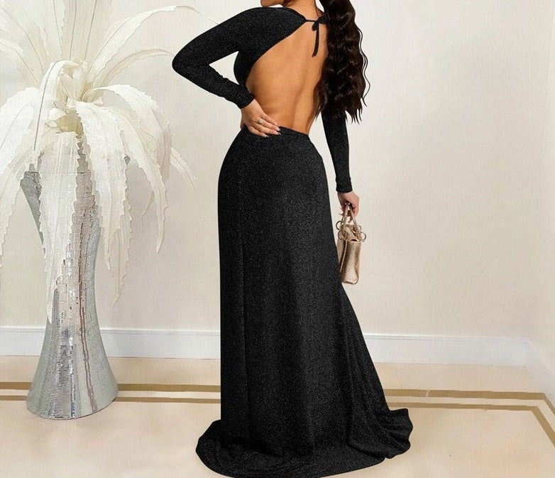 Flamed Maxi Dress