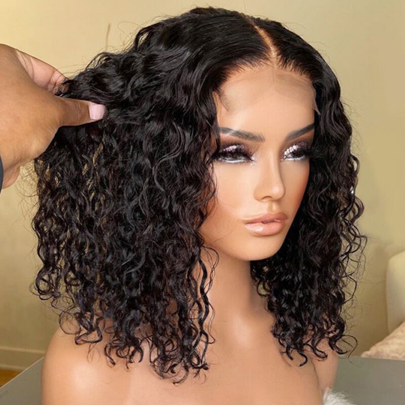 Bob Lace Wig Black Curly