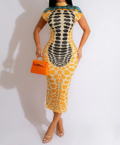 Short Sleeve Bodycon Midi Maxi Long Dress 2023