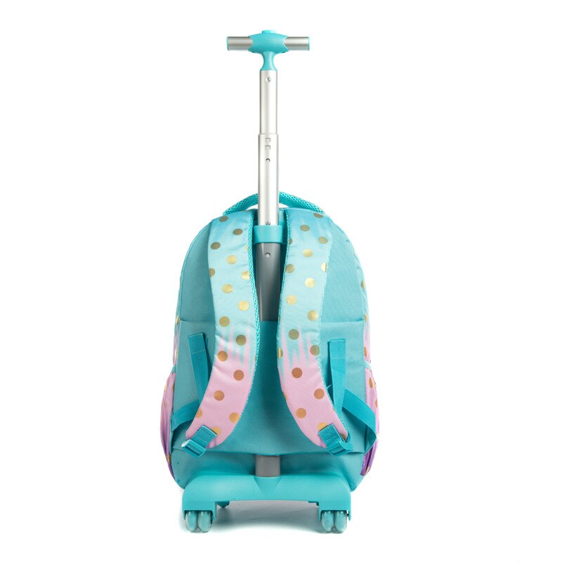 Rolling Backpack Bag School Wheeled Backpack for girls