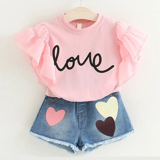 Toddler Girls Clothes 2Pcs Outfits Kids Clothing For Girls Tracksuit Suit