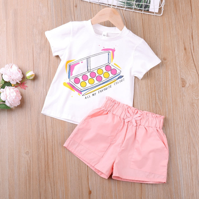 Toddler Girls Clothes 2Pcs Outfits Kids Clothing For Girls Tracksuit Suit