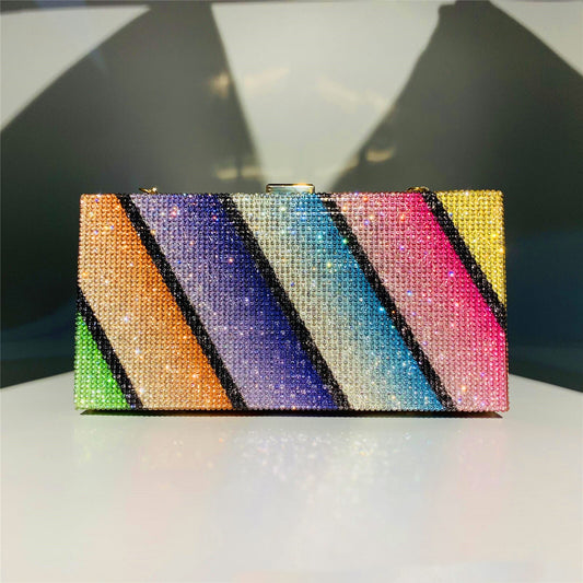 PINI Rainbow Rhinestone Purses and Handbags