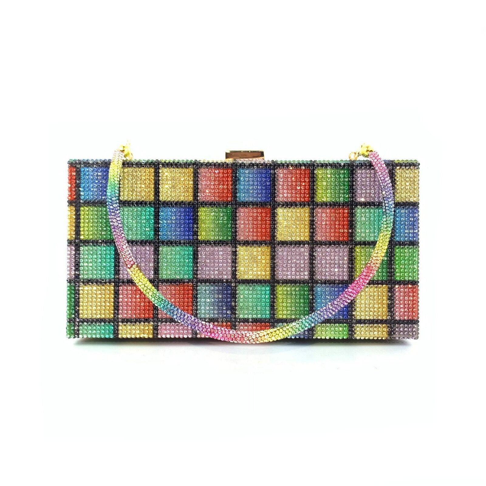 PINI Rainbow Rhinestone Purses and Handbags