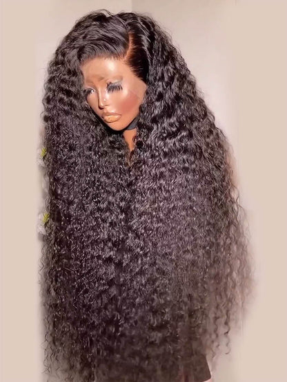 Deep Wave Lace Frontal Wig 13x6 Hd Curly Human Hair