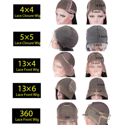 Deep Wave Lace Frontal Wig 13x6 Hd Curly Human Hair