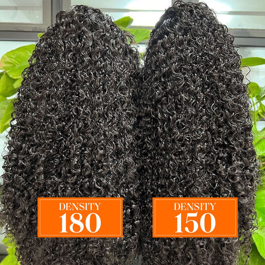 Deep Wave Lace Frontal Wig 13x6 Hd Curly Human Hair