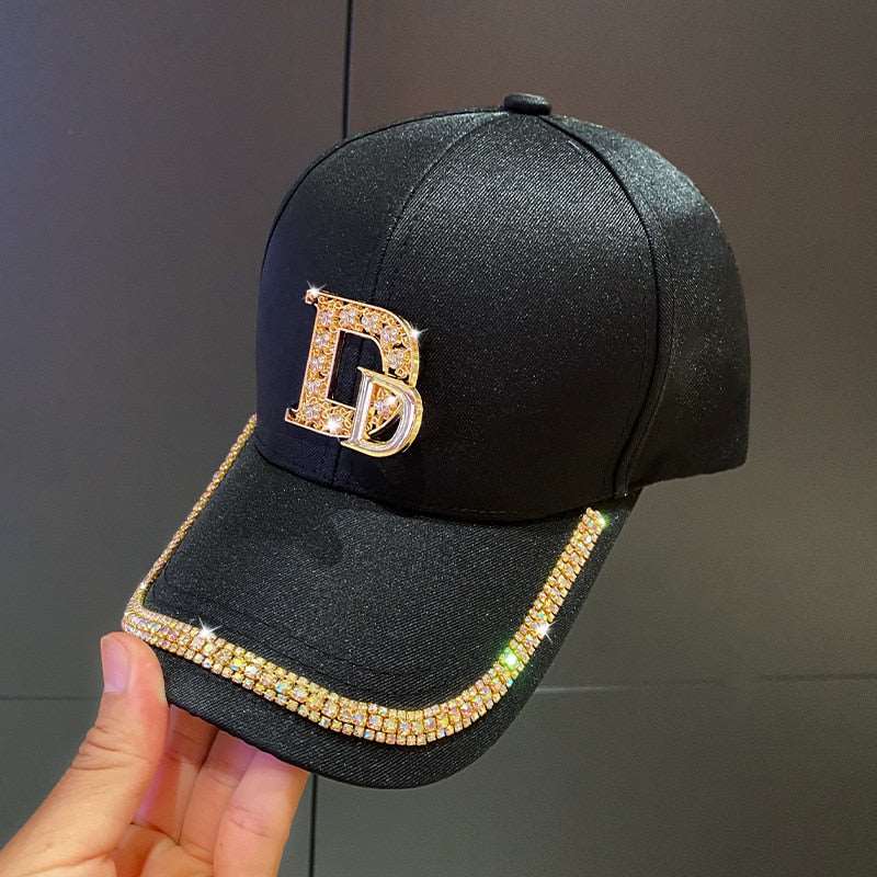 Diamond D Letter Baseball Cap For Women Men