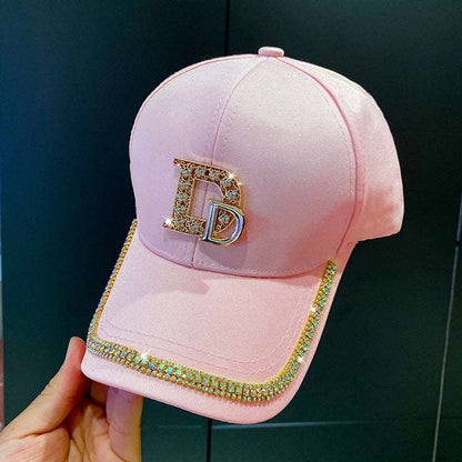 Diamond D Letter Baseball Cap For Women Men